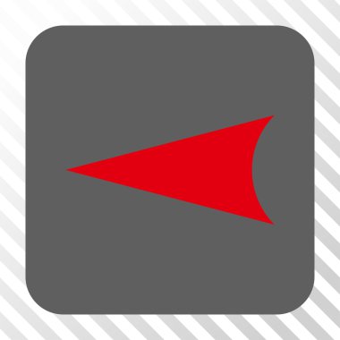 Ok ucu sol yuvarlak kare düğme