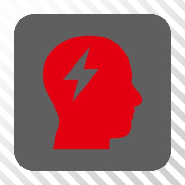 Beyin fırtınası yuvarlak kare düğme