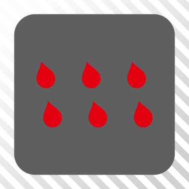 Damla kare düğme yuvarlak