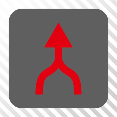 Yuvarlatılmış Kare düğmesini yukarı ok birleştirmek