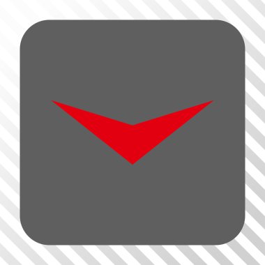 Ok ucu yuvarlatılmış kare düğmesini basılı