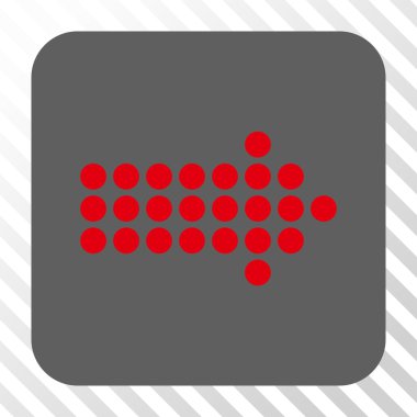 Noktalı ok sağ yuvarlak kare düğme