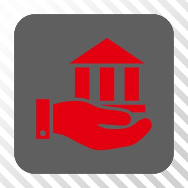 Banka hizmet yuvarlak kare düğme