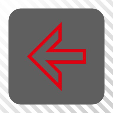 Ok sol yuvarlak kare düğme