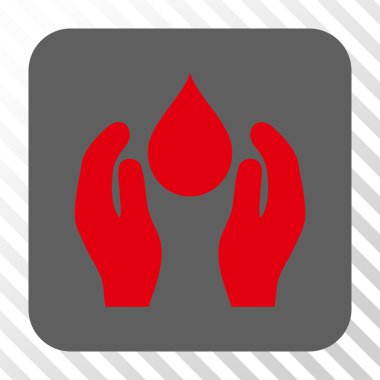 Su bakımı yuvarlak kare düğme