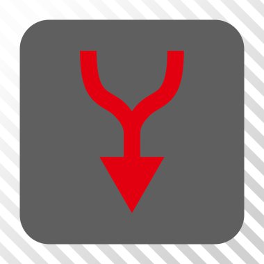 Yuvarlatılmış Kare düğme aşağı ok birleştirmek