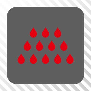 Damla kare düğme yuvarlak