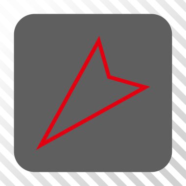 İşaretçi sol aşağı kare düğme yuvarlak