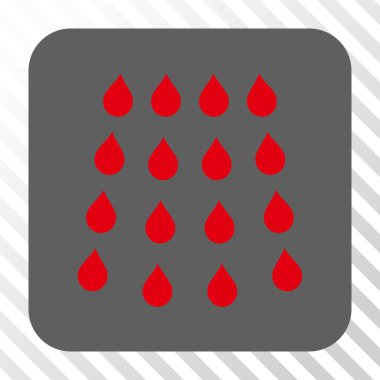 Damla kare düğme yuvarlak