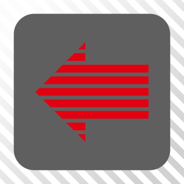 Şerit ok sol yuvarlak kare düğme