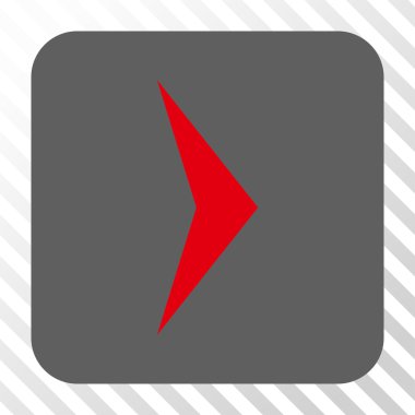 Ok ucu sağ yuvarlak kare düğme