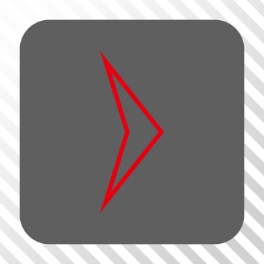 Ok ucu sağ yuvarlak kare düğme