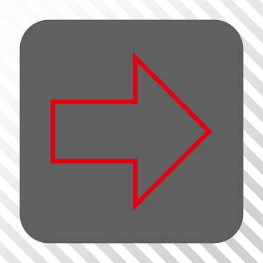 Ok sağ yuvarlak kare düğme