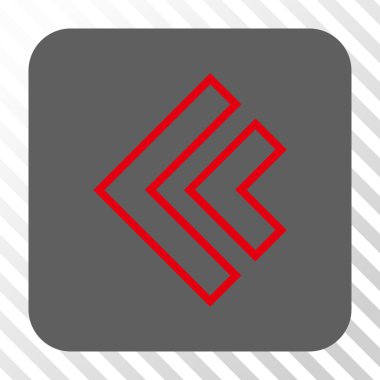 Yön sol yuvarlak kare düğme