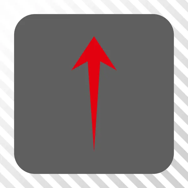 Pijl-omhoog of afgeronde vierkante knop — Stockvector
