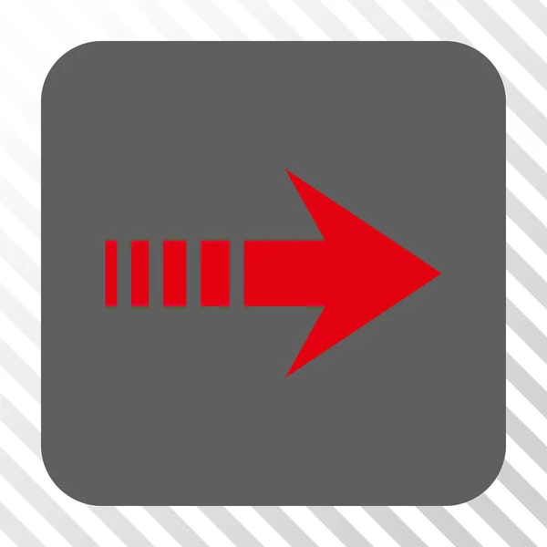 Надіслати праву закруглену квадратну кнопку — стоковий вектор