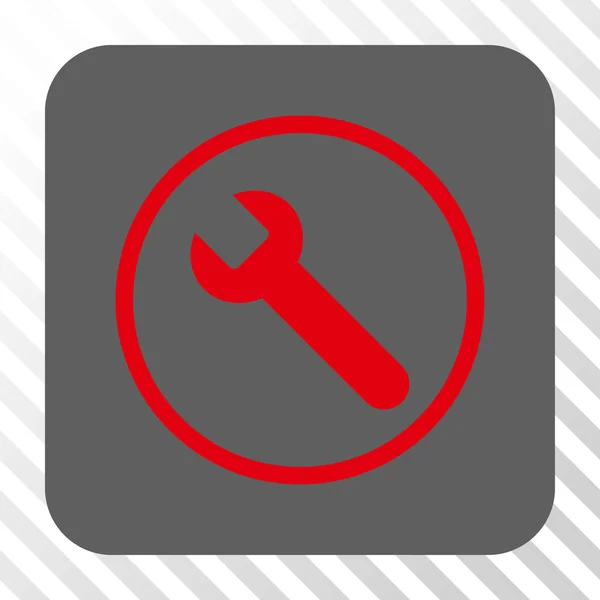 Llave Redonda Botón Cuadrado — Vector de stock