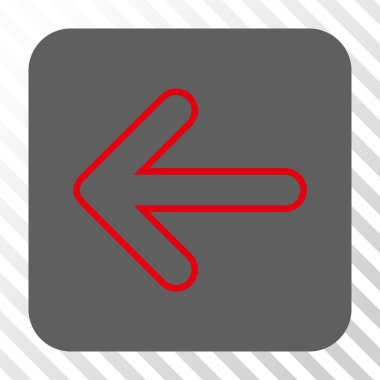 Yuvarlak ok sol yuvarlak kare düğme