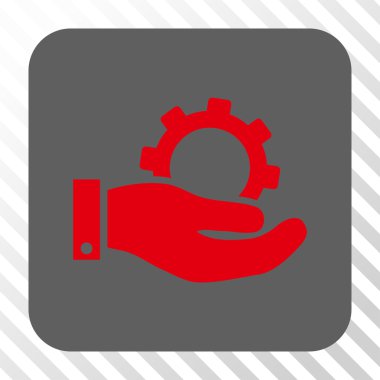 Hizmet yuvarlak kare düğme