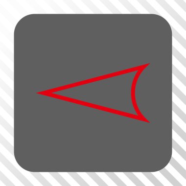 Ok ucu sol yuvarlak kare düğme