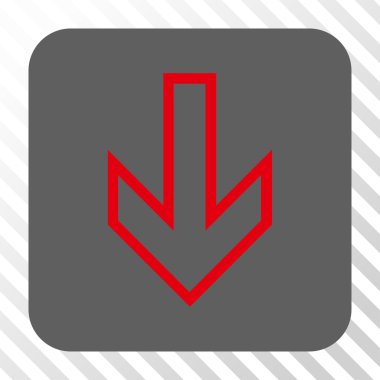 Yuvarlatılmış Kare düğme aşağı ok