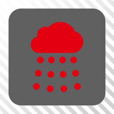 Yağmur bulutu yuvarlak kare düğme