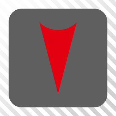 Ok ucu yuvarlatılmış kare düğmesini basılı