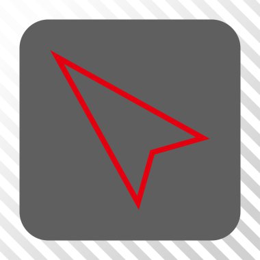 İşaretçi sol kadar kare düğme yuvarlak