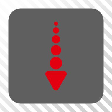 Yuvarlatılmış Kare düğme aşağı ok