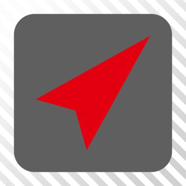 Kare düğme ok ucu sağ-yukarı yuvarlanır