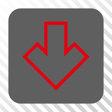 Yuvarlatılmış Kare düğme aşağı ok