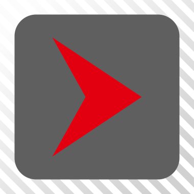 Ok ucu sağ yuvarlak kare düğme