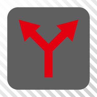 Yuvarlatılmış Kare düğmesini yukarı çatallanma ok