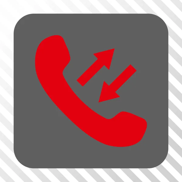 電話の話の丸みを帯びた正方形ボタン — ストックベクタ