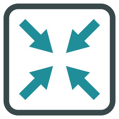 Oklar vektör simgesi bir çerçeve içinde sıkıştırmak