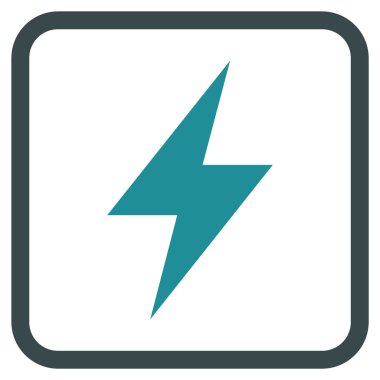 Elektrik Strike vektör simgesi bir çerçeve içinde