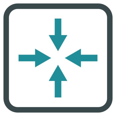 Oklar vektör simgesi bir çerçeve içinde sıkıştırmak