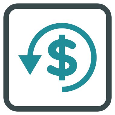 Ters ibraz vektör simgesi bir çerçeve içinde