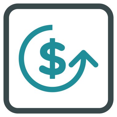 Ters ibraz vektör simgesi bir çerçeve içinde