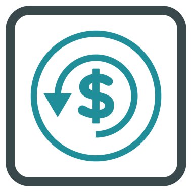 Ters ibraz vektör simgesi bir çerçeve içinde