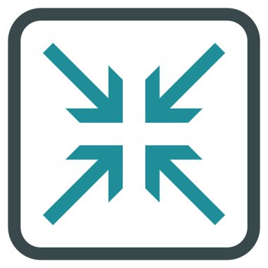 Oklar vektör simgesi bir çerçeve içinde collide