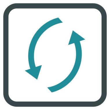 Vektör simgesi bir çerçeve içinde yenileme