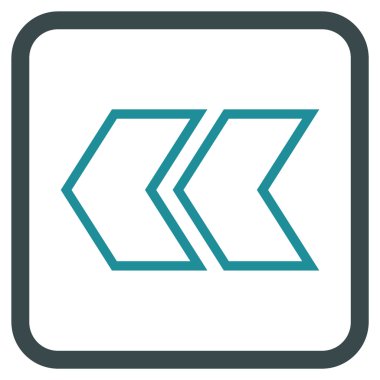 Shift Sol vektör simgesi bir çerçeve içinde