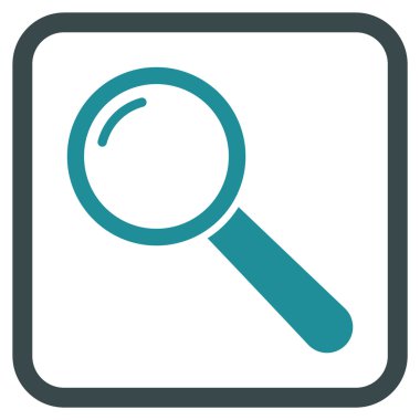 Büyüteç'i vektör simgesi bir çerçeve içinde