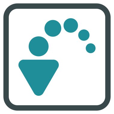 Vektör simgesi bir çerçeve içinde geri al