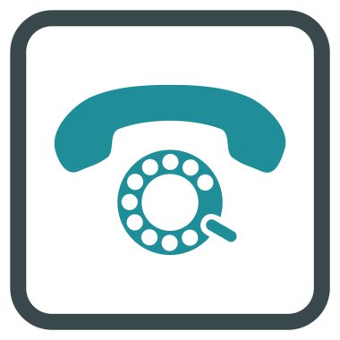 Darbeli aramayı vektör simgesi bir çerçeve içinde