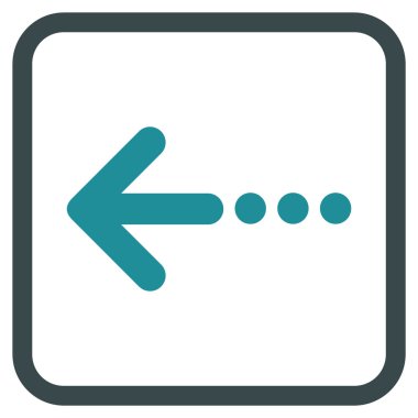 Sol vektör simgesi bir çerçevede göndermek