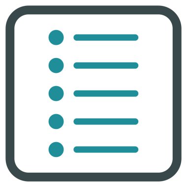 Öğeleri vektör simgesi bir çerçeve içinde