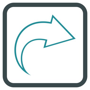 Vektör simgesi bir çerçeve içinde Yinele