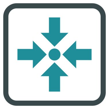 Oklar vektör simgesi bir çerçeve içinde küçültmek